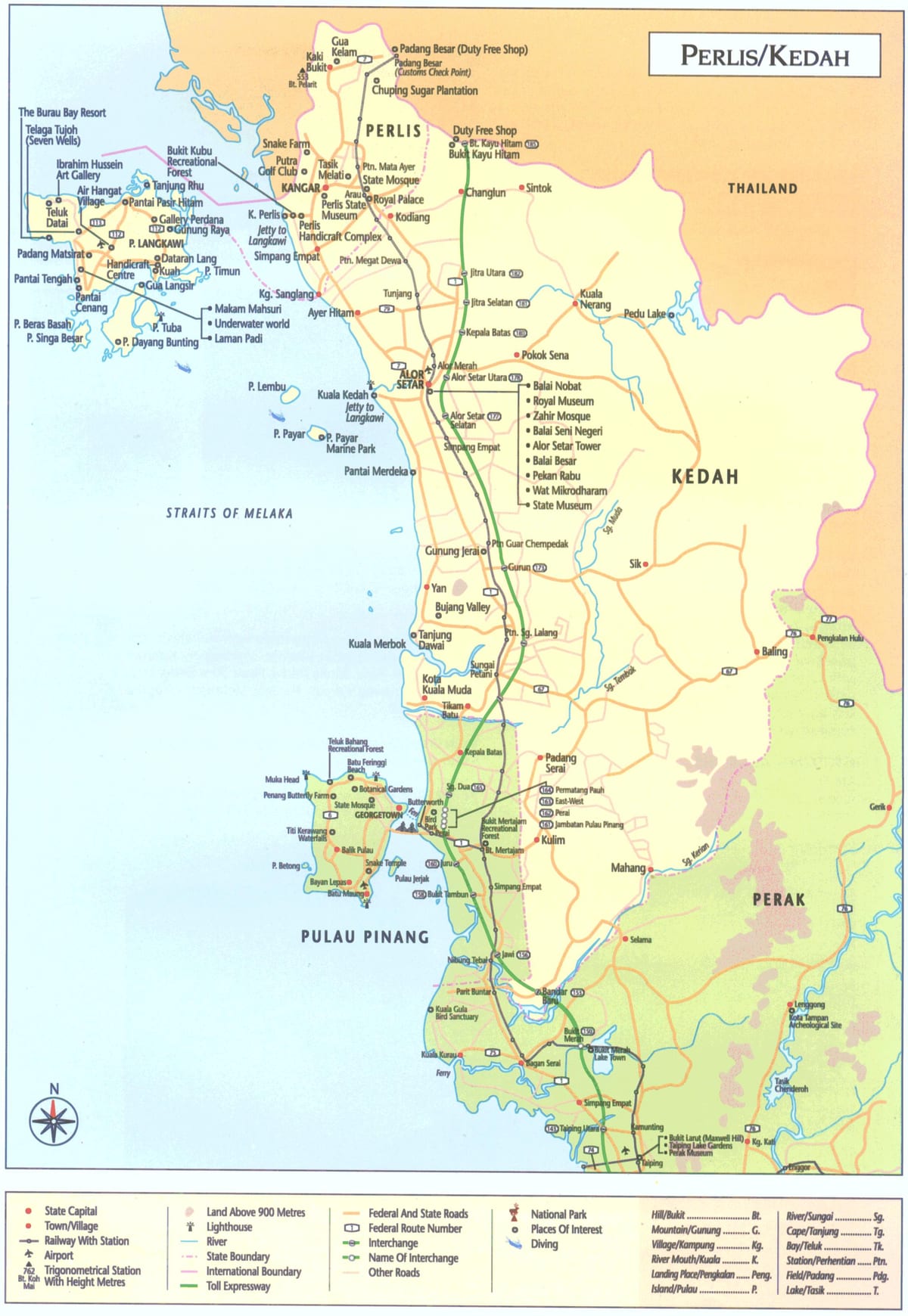 મલેશિયા kedah નકશો