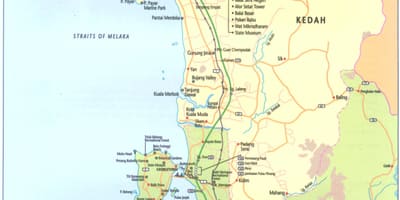 મલેશિયા kedah નકશો