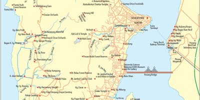 નકશો pulau pinang મલેશિયા